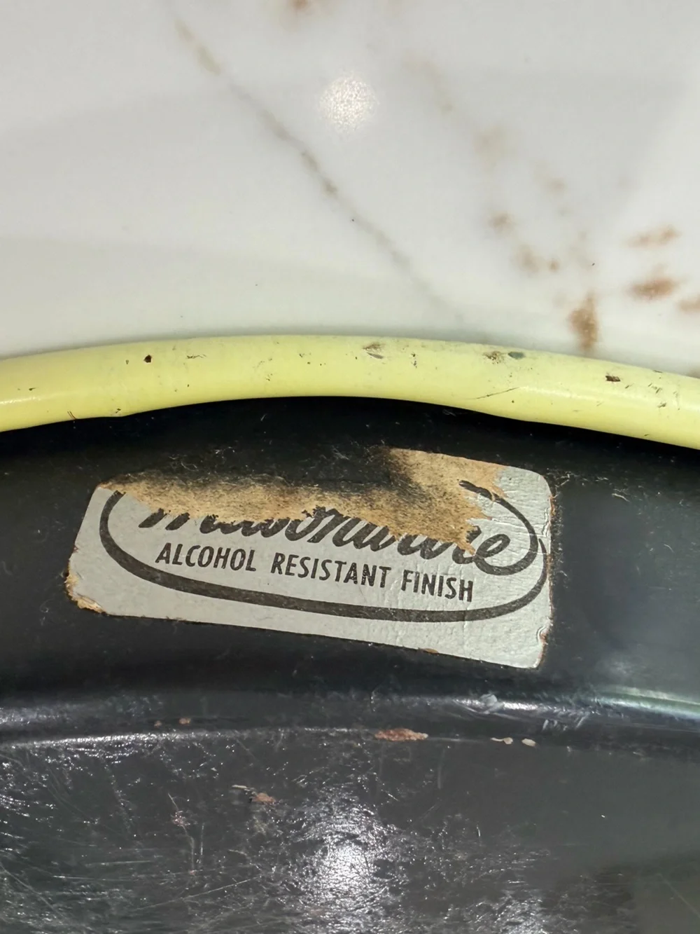 Vintage 1950’s Cocktail Serving Tray by Masonware in Light Yellow with recipes